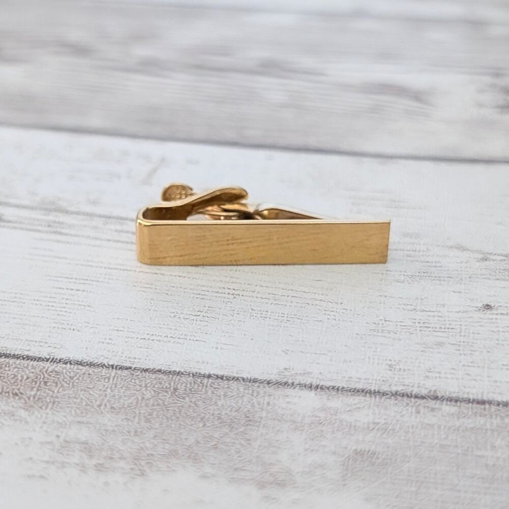 Vintage Tie Clip Stylish Gold Tone